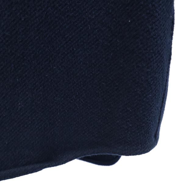 日本製 コットン 長袖 シャツ 2 紺 メンズ