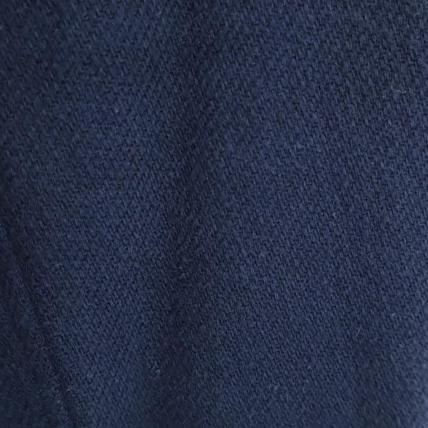 日本製 コットン 長袖 シャツ 2 紺 メンズ