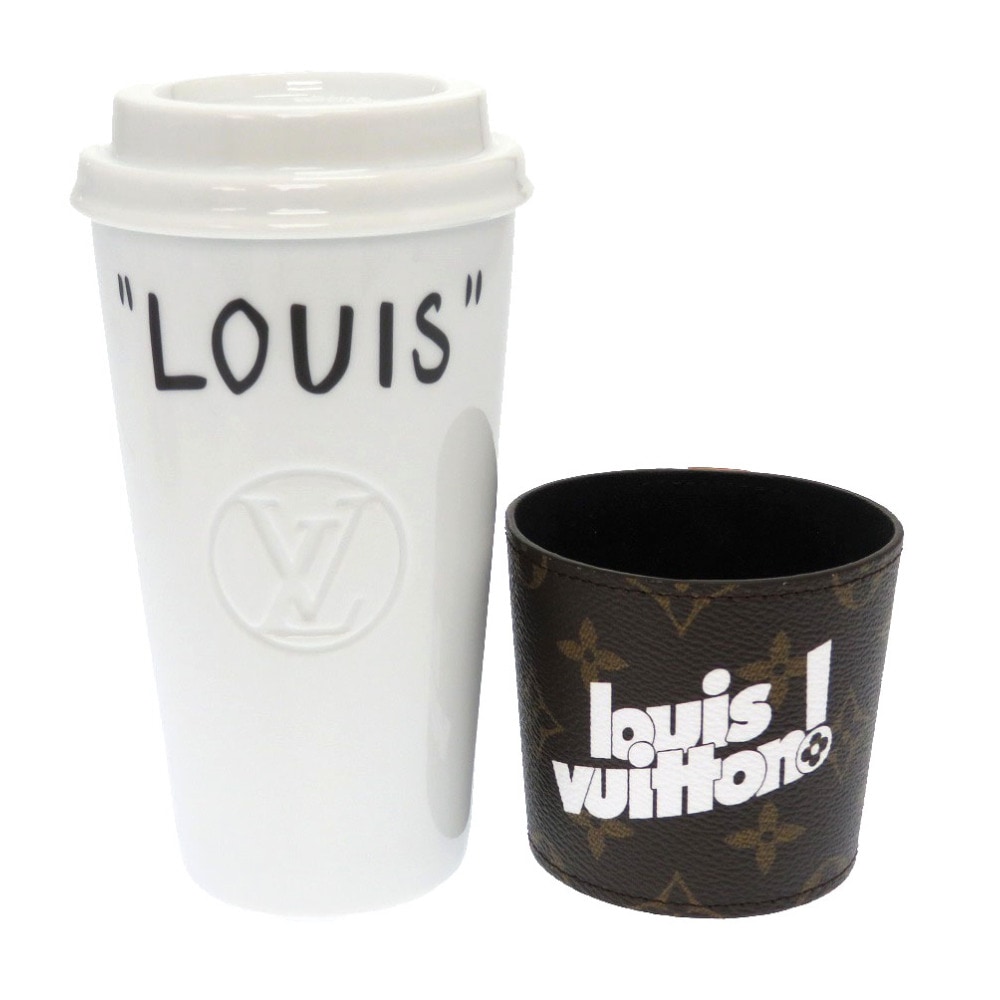 未使用品 カップ ルイ タンブラー モノグラム GI0653 食器 モノグラムキャンバス/陶器 ホワイト LV 0029【中古】 ユニセックス 未使用品 カップ ルイ タンブラー モノグラム GI0653 食器 モノグラムキャンバス/陶器 ホワイト LV 0029【中古】 ユニセックス