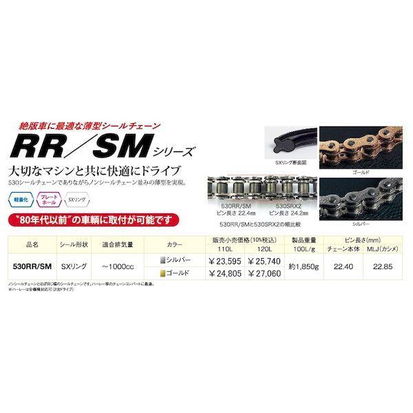 江沼チェーン 4571291780156 EK チェーン 530RR／SM CR／NP 136L MLJ EKチェーン(江沼チェーン) RR⁄SMシリーズ 530RR⁄SM-136L シル