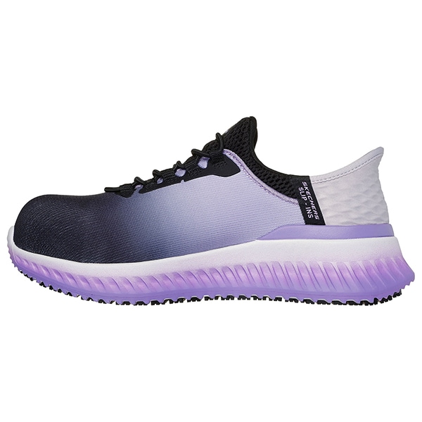 スケッチャーズ ワークシューズ TILIDO-OMBRAY グレー 23.5cm 108152 BKPR レディース 安全靴