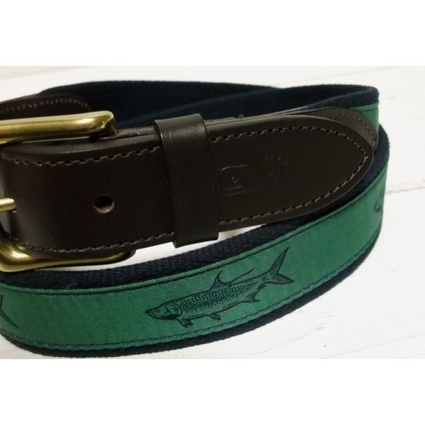 ヴィニヤードヴァインズ 本革製 レザー 布ベルト アメリカ製 グリーン vineyard vines VV4-013 ヴィニヤードヴァインズ 本革製 レザー 布ベルト アメリカ製 グリーン vineyard vines VV4-013