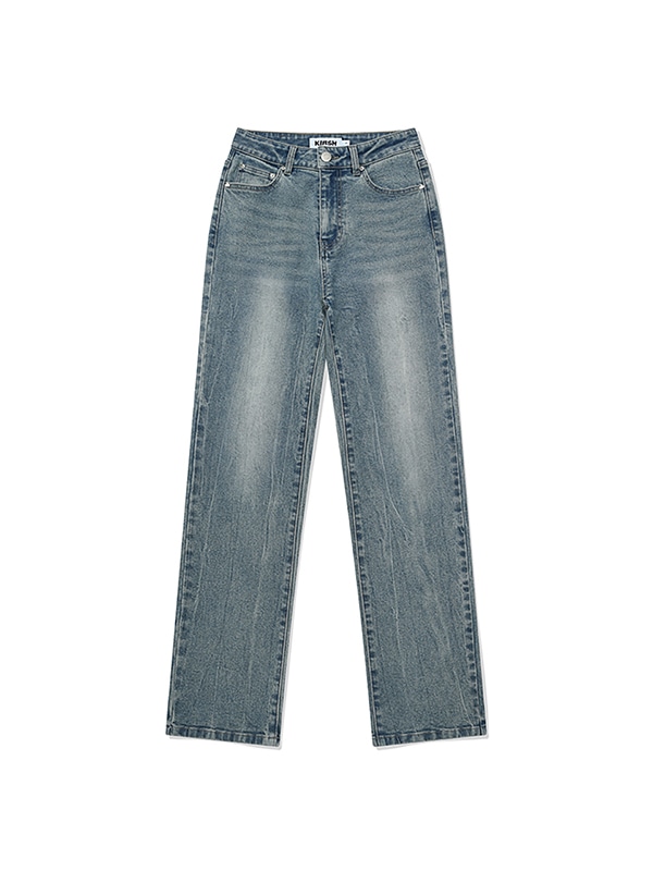 CHERRY SPAN SLIM-FIT DENIM PANTS [BLUE]