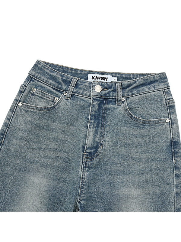 CHERRY SPAN SLIM-FIT DENIM PANTS [BLUE]