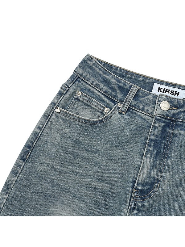 CHERRY SPAN SLIM-FIT DENIM PANTS [BLUE]