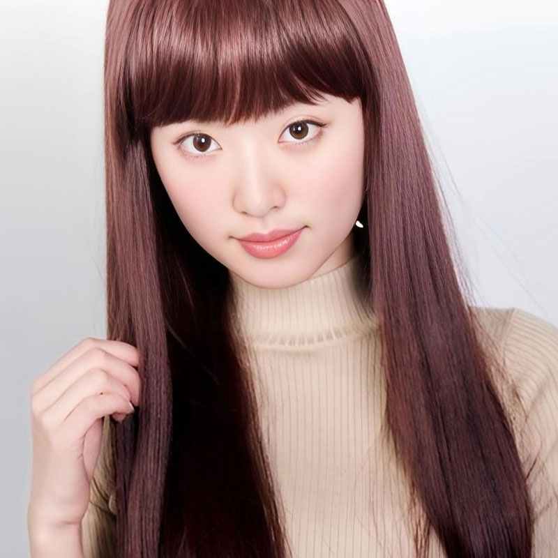 【芸能人・モデル愛用】自然な仕上がり！ナチュラルストレートヘア フルウィッグ_19