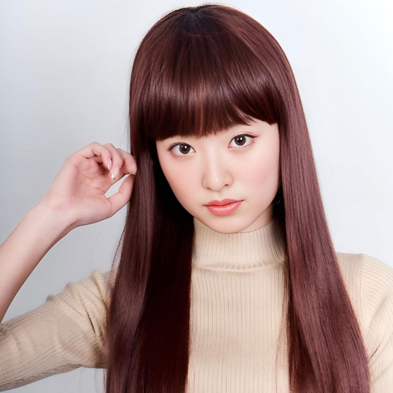 【芸能人・モデル愛用】自然な仕上がり！ナチュラルストレートヘア フルウィッグ_27