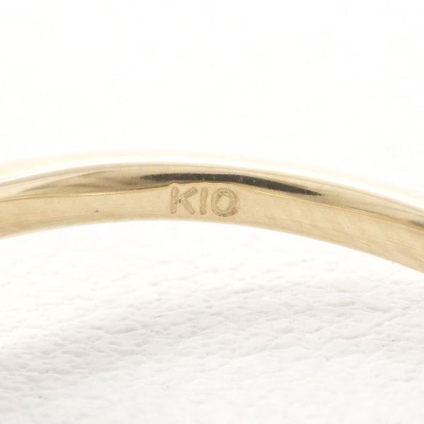 定期入れの K10 10金 YG リング 12号 ガーネット 【中古】 指輪 ガーネット