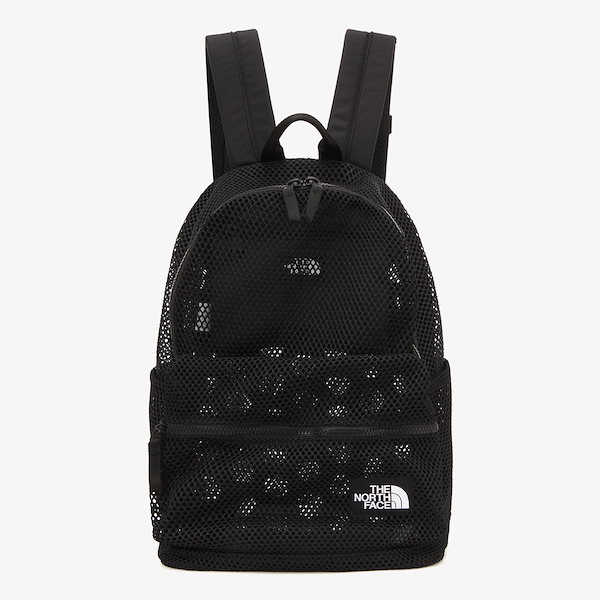 残り1点！韓国限定★ノースフェイス メッシュ バックパック ブラック Qoo10] ザノースフェイス TNF メッシュ バックパック NM2D