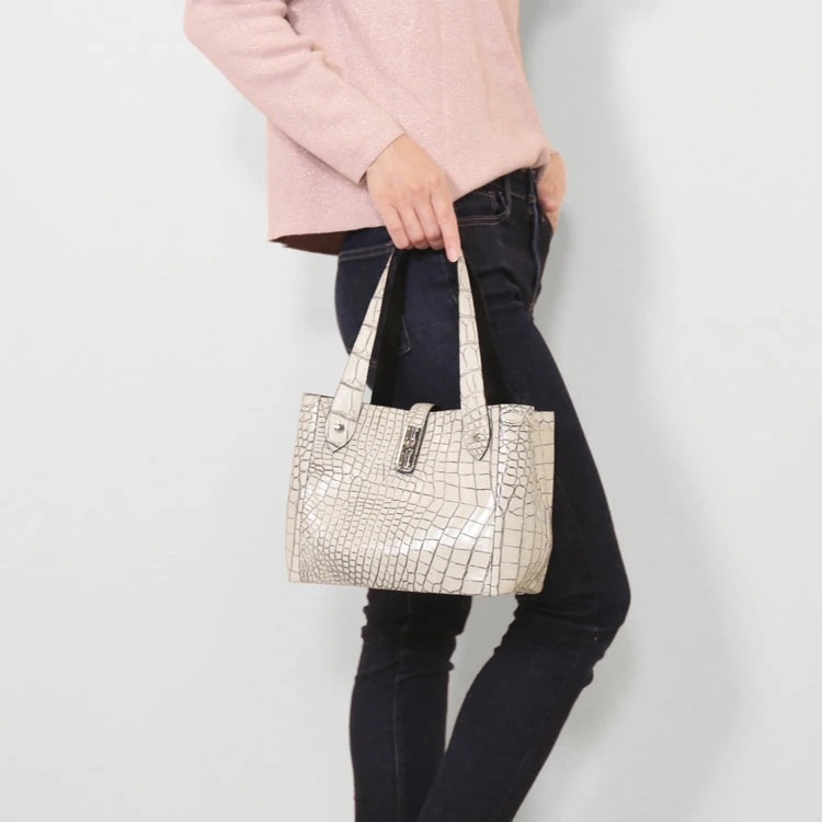 クロコダイルハンドバッグレディース日本製キューブバッグ クロコダイルハンドバッグレディース日本製キューブバッグ