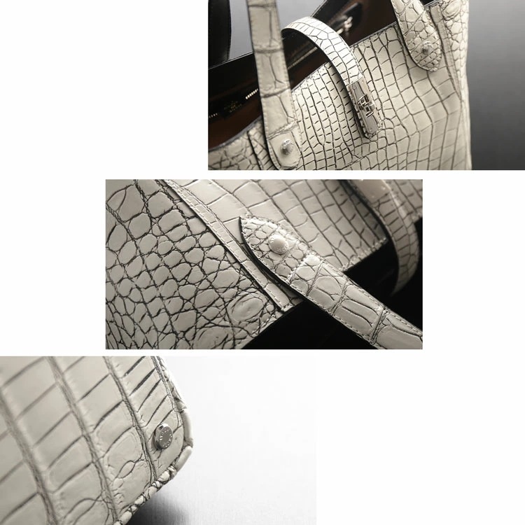 クロコダイルハンドバッグレディース日本製キューブバッグ クロコダイルハンドバッグレディース日本製キューブバッグ