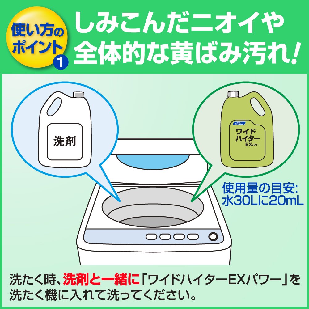 ワイドハイター 【ケース販売】EXパワー 業務用 専用箱(花王プロフェッショナルシリーズ) クリア 2本パック 4.5L×2 本入り 【Amazon.co.jp限定】 ワイドハイター 【ケース販売】EXパワー 業務用 専用箱(花王プロフェッショナルシリーズ) クリア 2本パック 4.5L×2 本入り 【Amazon.co.jp限定】