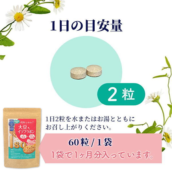 イソフラボン サプリメント 1袋 日本製 - 健康用品