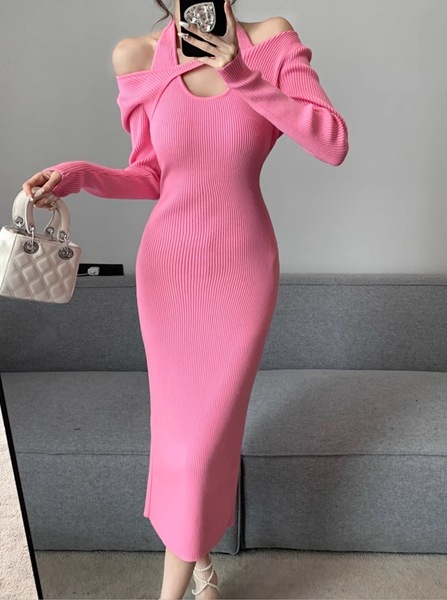 4色展開レディース ワンピース ニット プルオーバー ドレス ニットワンピ タイトスカート ニットスカート ペンシルスカート ロングスカート ロング 長袖 Uネック 襟なし タイト ハイウエスト 4色展開レディース ワンピース ニット プルオーバー ドレス ニットワンピ タイトスカート ニットスカート ペンシルスカート ロングスカート ロング 長袖 Uネック 襟なし タイト ハイウエスト