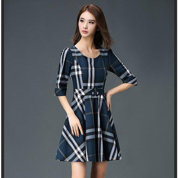 レディース ワンピース Aライン スカート OL ひざ丈 春 秋 冬 レディース トップス 通勤 膝丈 ミセス 着やせ お洒落 シック