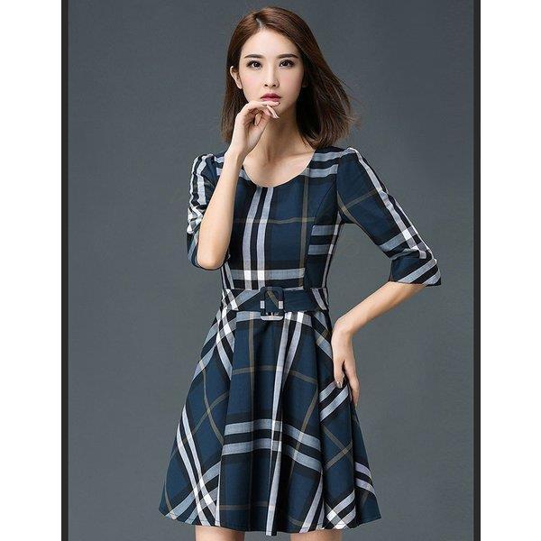 レディース ワンピース Aライン スカート OL ひざ丈 春 秋 冬 レディース トップス 通勤 膝丈 ミセス 着やせ お洒落 シック