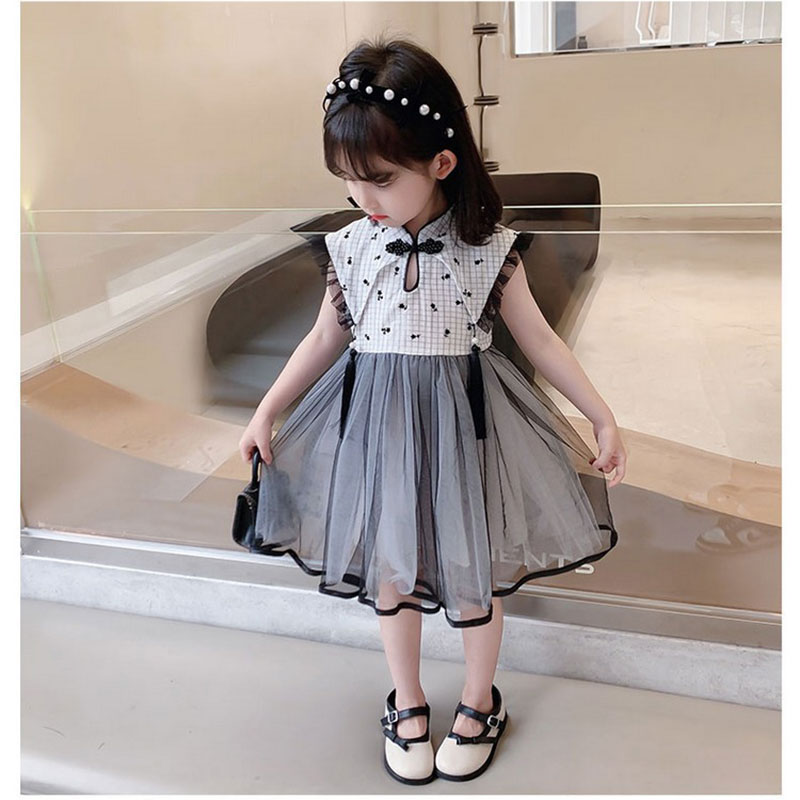 早い者勝ち！ 売り切れ注意子供ワンピース キッズ 女の子 おしゃれ ワンピース 袖なし 子ども 子供服 夏用 秋用 シンプル 小学生 チャイナドレス風 中国風 110 120 130 普段着 ファッシ