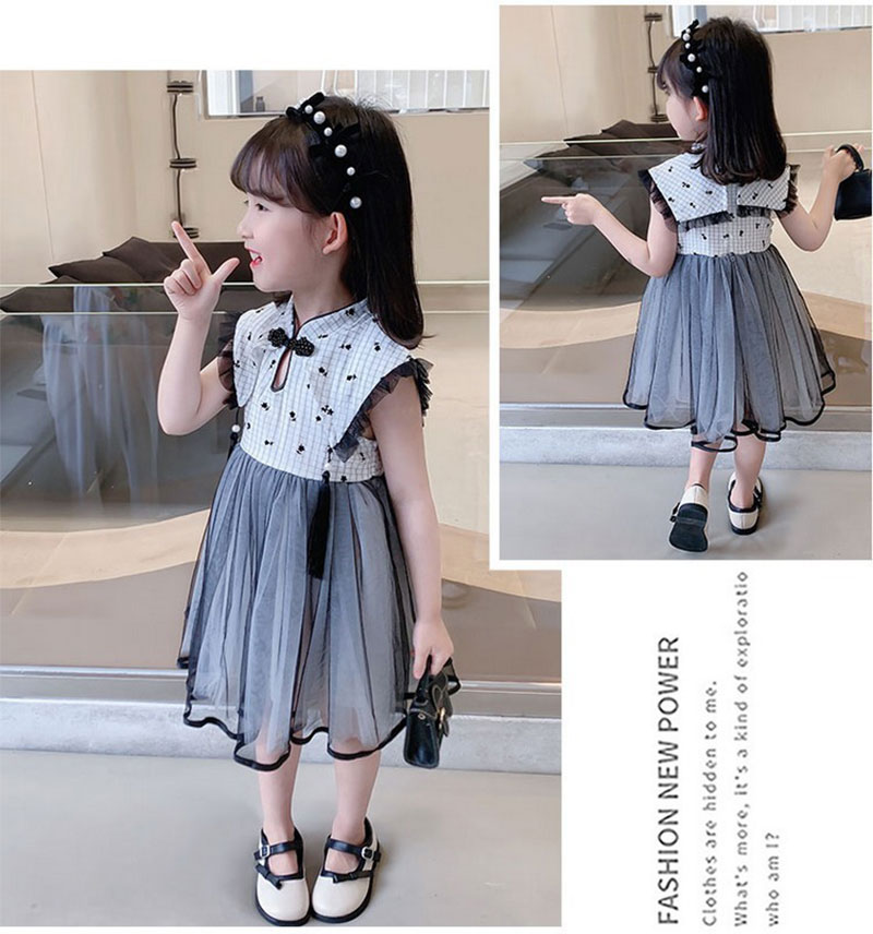 早い者勝ち！ 売り切れ注意子供ワンピース キッズ 女の子 おしゃれ ワンピース 袖なし 子ども 子供服 夏用 秋用 シンプル 小学生 チャイナドレス風 中国風 110 120 130 普段着 ファッシ