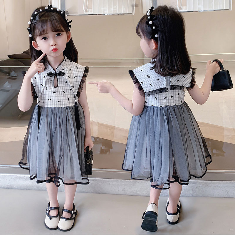 早い者勝ち！ 売り切れ注意子供ワンピース キッズ 女の子 おしゃれ ワンピース 袖なし 子ども 子供服 夏用 秋用 シンプル 小学生 チャイナドレス風 中国風 110 120 130 普段着 ファッシ