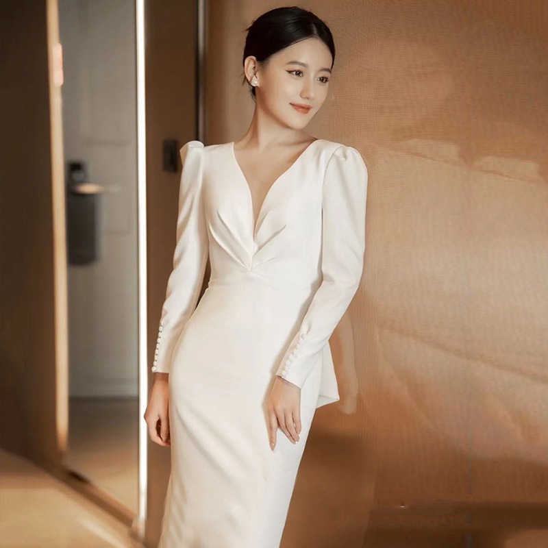 ビーチウェディングドレス 花嫁 二次会 パーティードレス フォトウエディング ビーチフォト フィッシュテール お呼ばれフォーマル ブライダル 前撮り用 後撮り-777 ビーチウェディングドレス 花嫁 二次会 パーティードレス フォトウエディング ビーチフォト フィッシュテール お呼ばれフォーマル ブライダル 前撮り用 後撮り-777