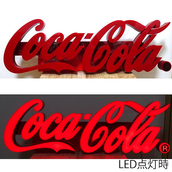 Qoo10] コカ・コーラ コカコーラ LEDライト ガレージ 看板