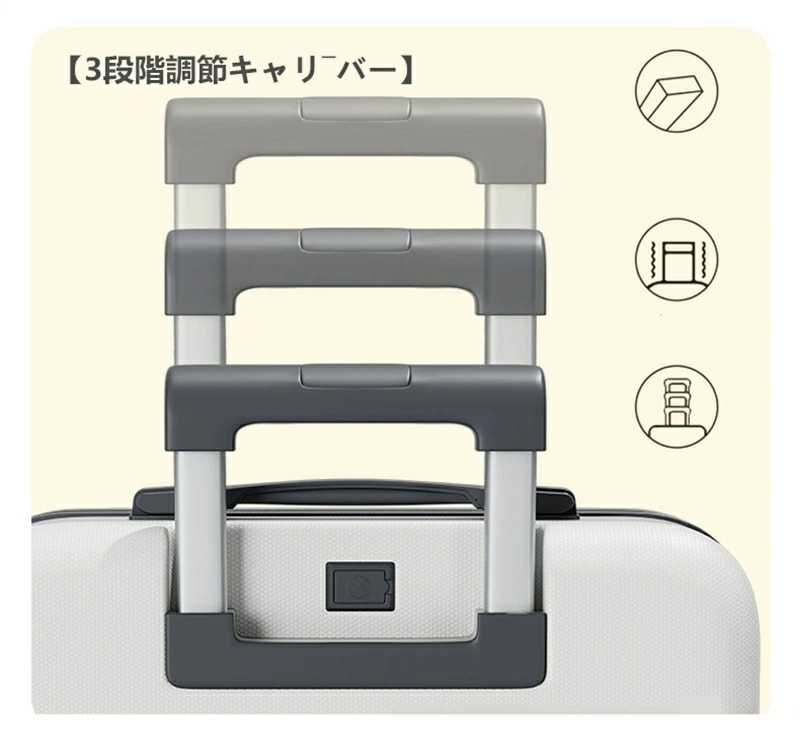 スーツケース USBポート付き 大容量 LMサイズ 75L 多機能 S/M 40L 65L 機内持ち込み キャリーケース 3-11日用 カップホルダー付き キャリーバッグ 超軽量 泊まる かわいい 旅