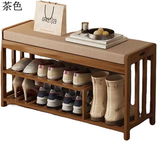 今日のイベント 新商品20%オフ 玄関ベンチ 靴立て 収納ベンチ 靴交換台 靴収納 靴箱 ベンチ 玄関収納靴 防塵 ファッション 物置棚 長靴掛け オール竹層板3枚購入で200円OFF