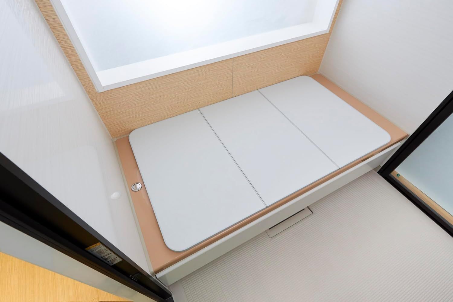 エッジ防カビ加工 軽量組合せ式風呂ふた A-かるふた(3枚割) W16 ライトグレー(リバーシブル) 78×158cm エッジ防カビ加工 軽量組合せ式風呂ふた A-かるふた(3枚割) W16 ライトグレー(リバーシブル) 78×158cm