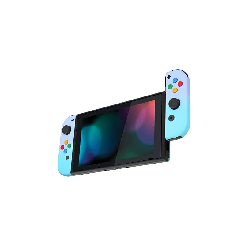 SwitchジョイコンとOLED用ハンドヘルドコントローラーハウジングケース【バイオレットブルー