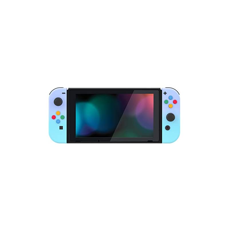 SwitchジョイコンとOLED用ハンドヘルドコントローラーハウジングケース【バイオレットブルー