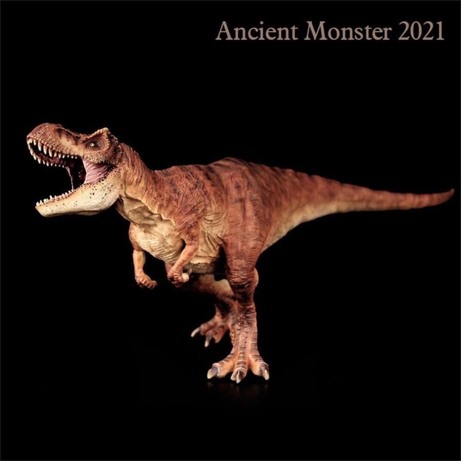 ティラノサウルス Tレックス T-Rex 動物 フィギュア プラモデル おもちゃ 模型 リアル PVC 恐竜好き 誕生日 プレゼント オリジナル 塗装済 完成品 37.5cm