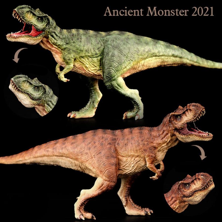 ティラノサウルス Tレックス T-Rex 動物 フィギュア プラモデル おもちゃ 模型 リアル PVC 恐竜好き 誕生日 プレゼント オリジナル 塗装済 完成品 37.5cm