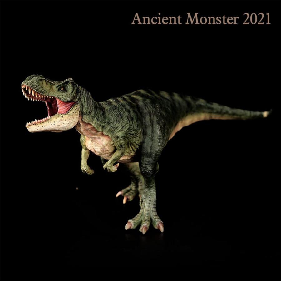 ティラノサウルス Tレックス T-Rex 動物 フィギュア プラモデル おもちゃ 模型 リアル PVC 恐竜好き 誕生日 プレゼント オリジナル 塗装済 完成品 37.5cm