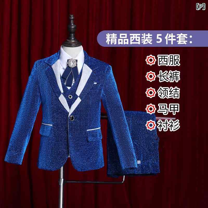 キッズ フォーマル スーツ ジュニア ファッション 男の子 子供 スーツ フラワーボーイ ドレス パフォーマンス コスチューム セットアップ ステージ 衣装