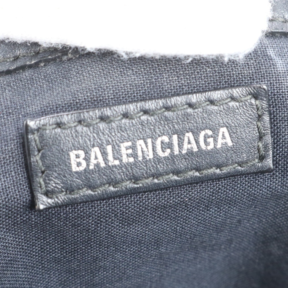 極美品 ネイビー カバス 339933 レザー×キャンバス トート バッグ 肩掛け ショルダー ハンド レディース RRE CQ28-8 中古