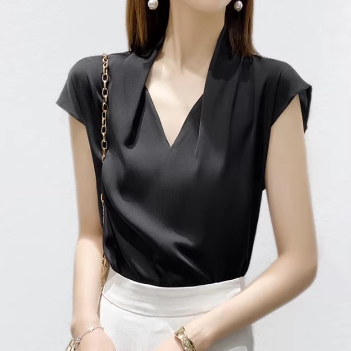 レディース トップス シャツ 半袖 Vネック ストレート Iライン 薄手 かわいい 大人可愛い きれいめ シンプル 上品 おしゃれ こなれ感 クール エレガント 存在感 フォーマル とろみ感 抜け感 レディース トップス シャツ 半袖 Vネック ストレート Iライン 薄手 かわいい 大人可愛い きれいめ シンプル 上品 おしゃれ こなれ感 クール エレガント 存在感 フォーマル とろみ感 抜け感