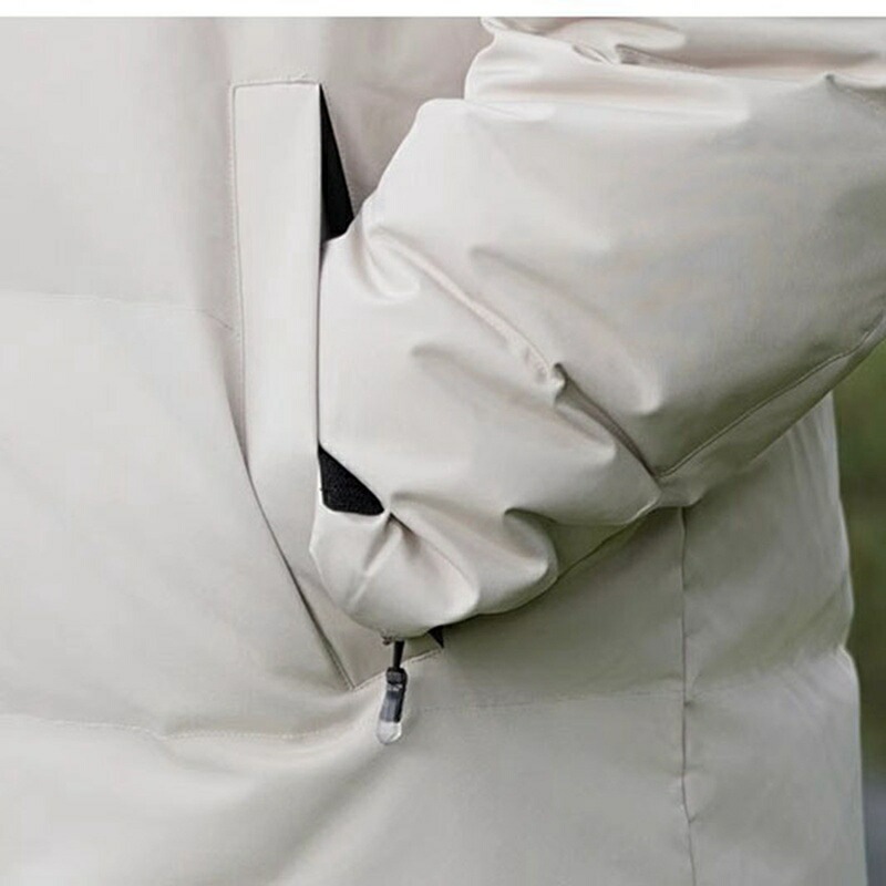 ロングダウンコート メンズ アウトドア グースダウン100 ステンカラー ベンチコート 防風 アウター 防寒 ロングコート 厚手 男女兼用 無地 カジュアル 保温 柔らかい 軽量 登山 トレッキング