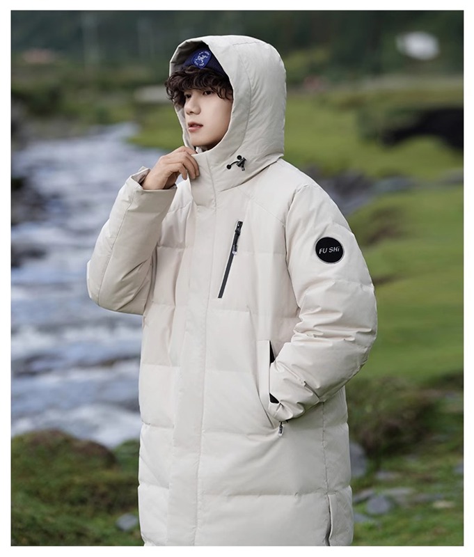 ロングダウンコート メンズ アウトドア グースダウン100 ステンカラー ベンチコート 防風 アウター 防寒 ロングコート 厚手 男女兼用 無地 カジュアル 保温 柔らかい 軽量 登山 トレッキング