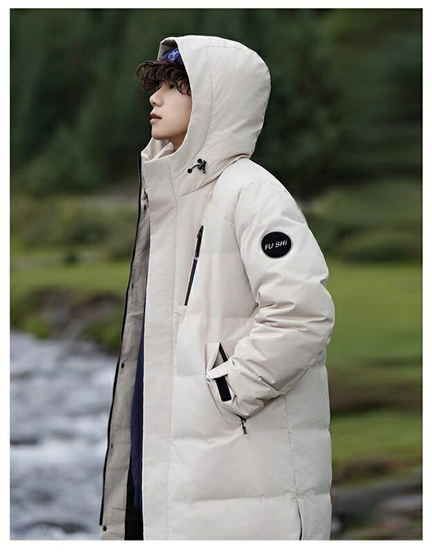 ロングダウンコート メンズ アウトドア グースダウン100 ステンカラー ベンチコート 防風 アウター 防寒 ロングコート 厚手 男女兼用 無地 カジュアル 保温 柔らかい 軽量 登山 トレッキング