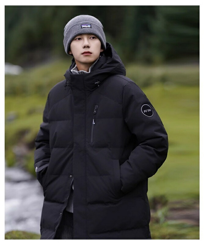 ロングダウンコート メンズ アウトドア グースダウン100 ステンカラー ベンチコート 防風 アウター 防寒 ロングコート 厚手 男女兼用 無地 カジュアル 保温 柔らかい 軽量 登山 トレッキング