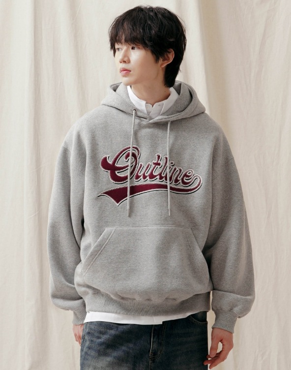 【JEMUT】23FW★ Outline Overfit Brushed Hood JEMUT】23FW☆ Outline Overfit Brushed Hood (Jemut/パーカー
