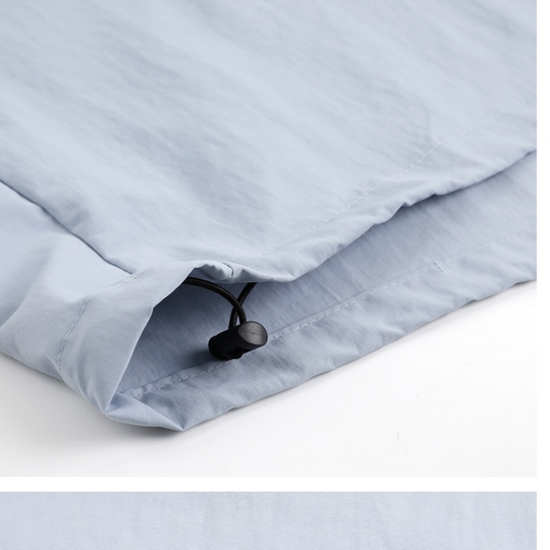 [ハリソン] オーバーフィットラウンドアノラック半袖TシャツMDLC1492