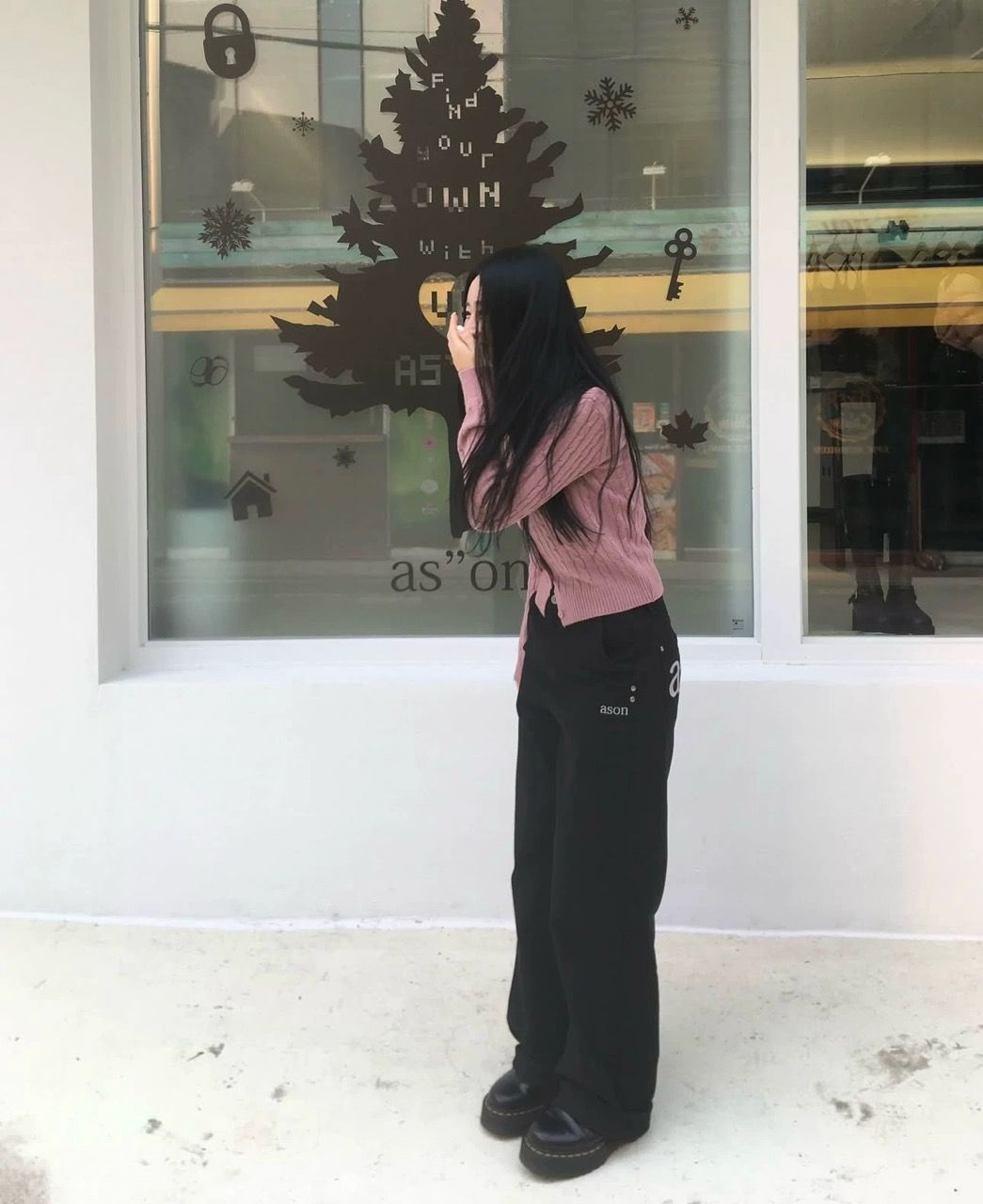 ason ason アズオン SMOG WIDE PANTS スモッグ パンツ デニム