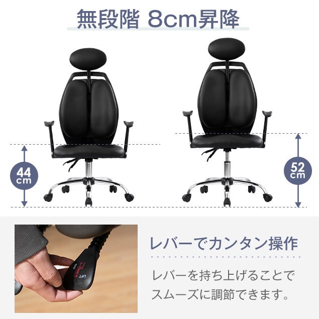 【迅速な出荷】2022年最新作 オフィスチェア デスクチェア リクライニング 人間工学チェア 可動式 PUレザー