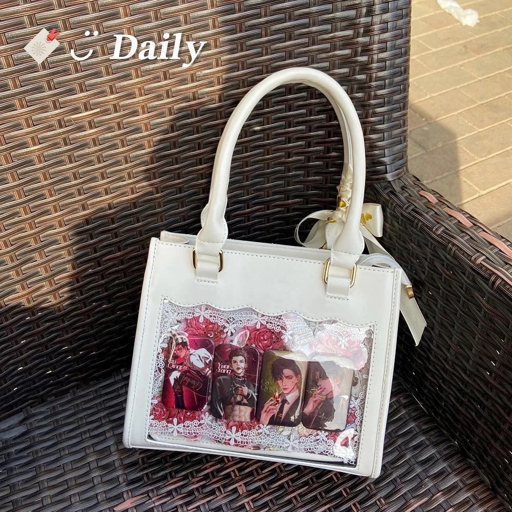 痛バ 通学リュック 大容量 【1つ買うと1つ無料】人気商品菱格 斜めがけバッグ 旅行 トートバッグ 菱格レース痛日系かわいい手提げ斜めバッグ二次元小食量痛バッグ女 痛バッグショルダーバッグ エコバッグ