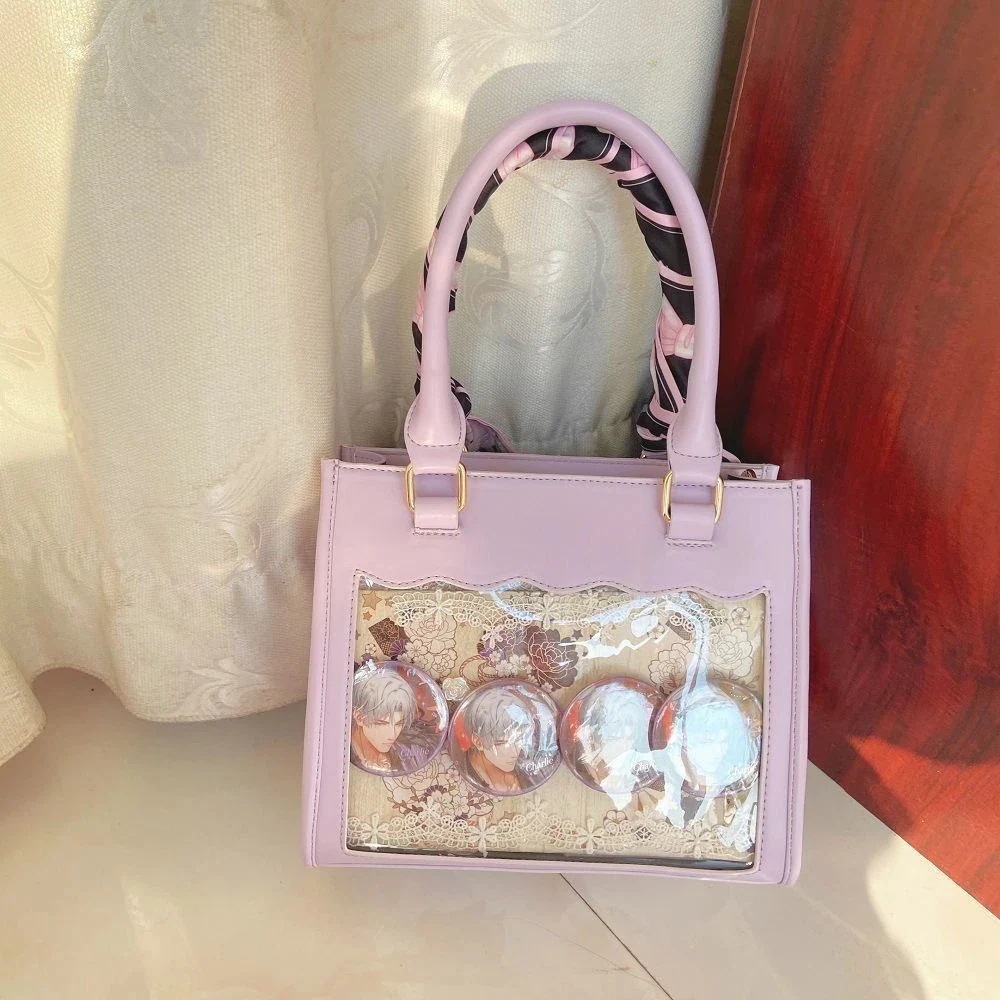 痛バ 通学リュック 大容量 【1つ買うと1つ無料】人気商品菱格 斜めがけバッグ 旅行 トートバッグ 菱格レース痛日系かわいい手提げ斜めバッグ二次元小食量痛バッグ女 痛バッグショルダーバッグ エコバッグ