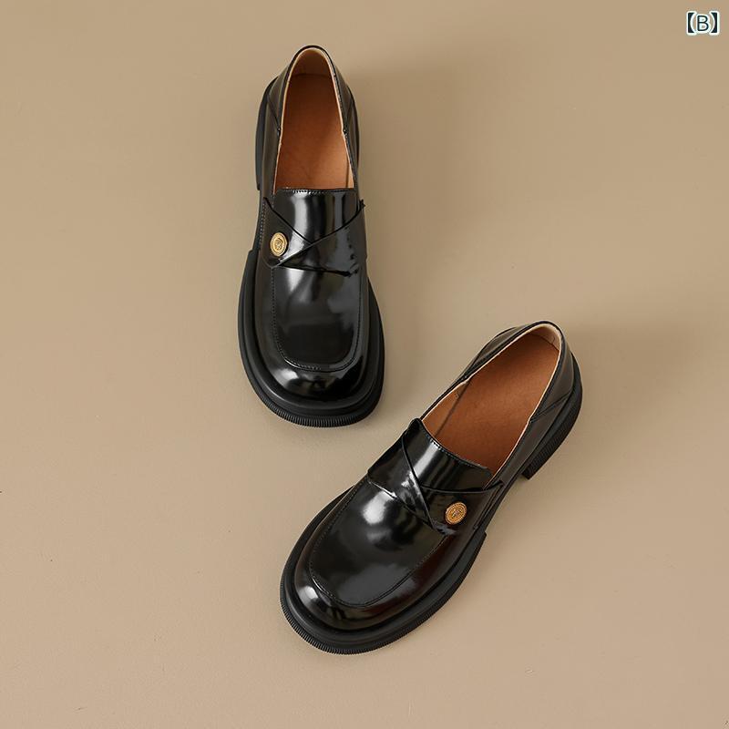 ローファー レディース オフィス カレッジ 通勤 通学 仕事 女性 太い ヒール 英国 革 ゴールドコイン スリッポン シューズ 裏起毛 黒 小さい 革靴 ローファー レディース オフィス カレッジ 通勤 通学 仕事 女性 太い ヒール 英国 革 ゴールドコイン スリッポン シューズ 裏起毛 黒 小さい 革靴