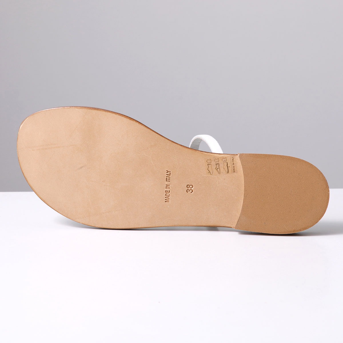 専用 ファビオルスコーニ パール ストラップ フラットミュールサンダル