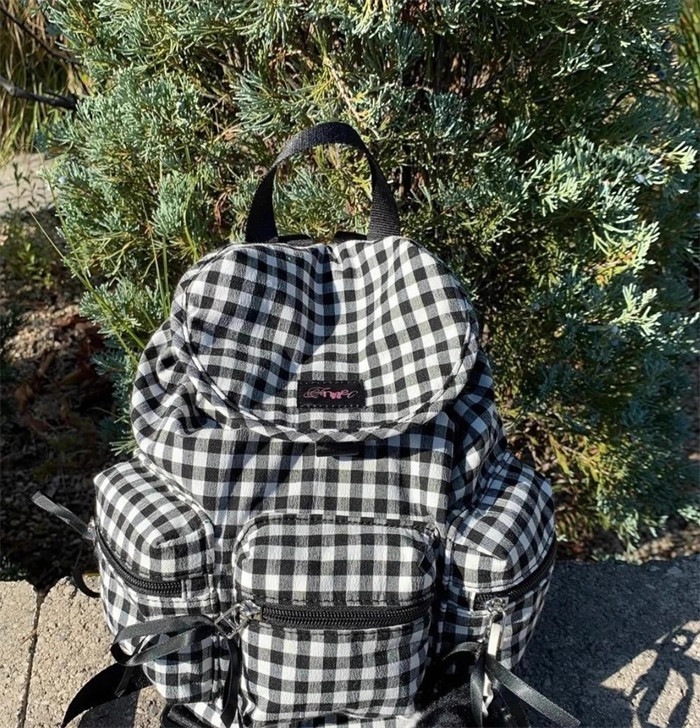 【韓国人気】BERRY POCKET BACKPACK:Check Black 【韓国人気】BERRY POCKET BACKPACK:Check Black