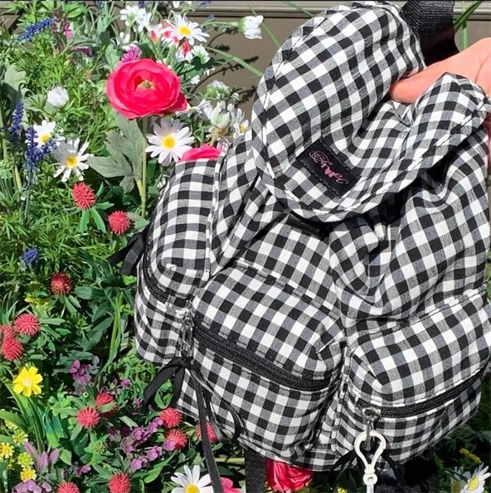 【韓国人気】BERRY POCKET BACKPACK:Check Black 【韓国人気】BERRY POCKET BACKPACK:Check Black